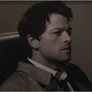 🙁 emoji 🤍🤵🏻Кастиэль, Сверхъестественное Telegram sticker 15 of 80