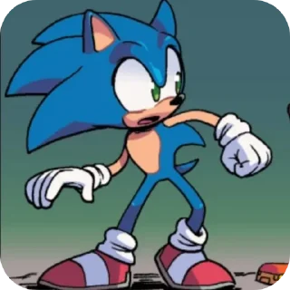 😦 emoji Sonic from IDW comics Telegram sticker 9 of 20