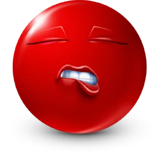 🤩 emoji Red Face Emoji @TgSticker Telegram sticker 10 of 95