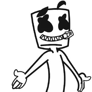 🤐 emoji MARSHMELLO RUS Telegram sticker 5 of 10