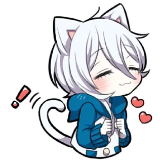 🥰 emoji Белый котёнок ч.3 @nyasticks Telegram sticker 21 of 41