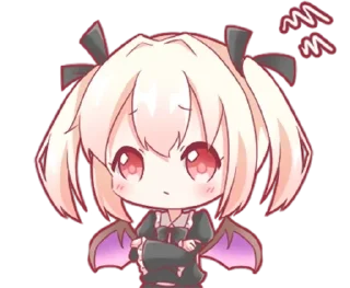 😒 emoji Маленькая Дьяволица - @tg_sticks Telegram sticker 18 of 33