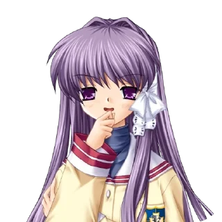 🫥 emoji Clannad Telegram sticker 14 of 100
