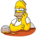 😢 emoji Homer Simpson Telegram sticker 11 of 40