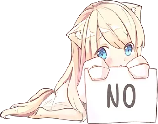 🙅‍♀ emoji Некомия @nyasticks Telegram sticker 10 of 41