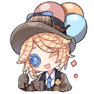 🎈 emoji Anniversary  栗咕  @identityVGOGO Telegram sticker 8 of 14