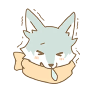 🤧 emoji Shuyami Ookami Telegram sticker 13 of 26
