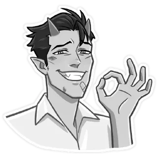 🔥 emoji Дьявол @kungrl @stickers_vk Telegram sticker 13 of 48