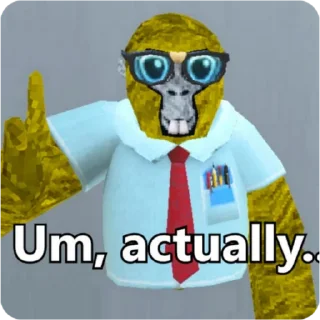 🤓 emoji Gorilla Tag • @GTagNews Telegram sticker 8 of 82