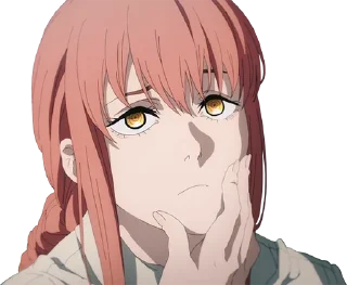 🤔 emoji Makima Telegram sticker 17 of 77