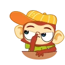 😒 emoji Monkey Telegram sticker 15 of 20