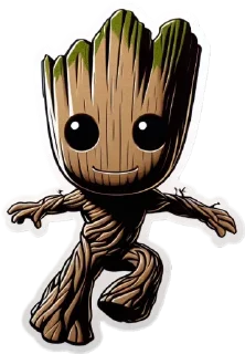 🥳 emoji Groot :: @antonovsashka Telegram sticker 22 of 34
