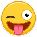 😜 emoji VK Emoji  (@TgSticker) Telegram sticker 10 of 40