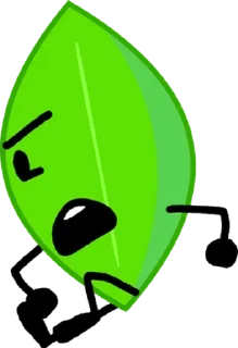 🌟 emoji leafy BFB/BFDI 2 @sun_yo0 Telegram sticker 7 of 21