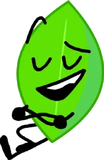 🌟 emoji leafy BFB/BFDI 2 @sun_yo0 Telegram sticker 5 of 21