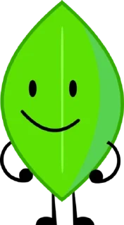 🌟 emoji leafy BFB/BFDI @sun_yo0 Telegram sticker 13 of 120