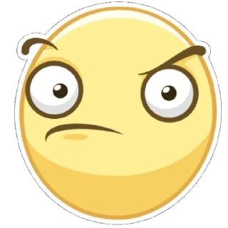 🤨 emoji Смайлы [TG] - @MKSCHM Telegram sticker 13 of 32