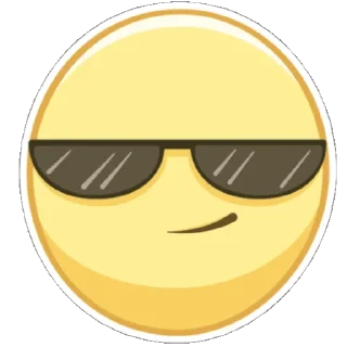 😎 emoji Смайлы [TG] - @MKSCHM Telegram sticker 23 of 32
