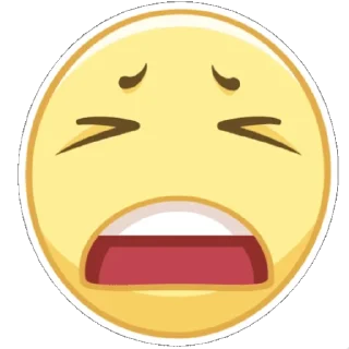 😩 emoji Смайлы [TG] - @MKSCHM Telegram sticker 11 of 32