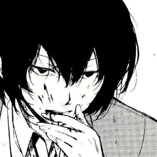 😠 emoji Dazai☕ Telegram sticker 7 of 120