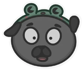 😨 emoji pug&frog @venve_r Telegram sticker 11 of 20