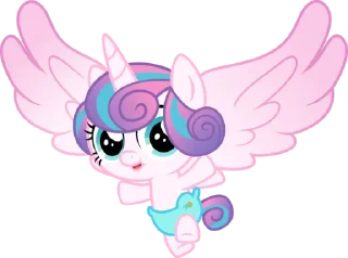 🎉 emoji Flurry Heart | @MyLittlePony_bots Telegram sticker 21 of 75