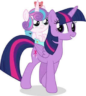 🙂 emoji Flurry Heart | @MyLittlePony_bots Telegram sticker 16 of 75