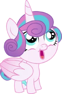 👄 emoji Flurry Heart | @MyLittlePony_bots Telegram sticker 18 of 75