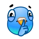 🤫 emoji Pigeon Emoji @TgSticker Telegram sticker 22 of 40