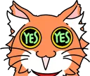 👍 emoji Wonderful orange cat (@n_chronos) Telegram sticker 4 of 40