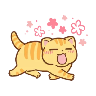 🐱 emoji Orange cat @tgsticker Telegram sticker 5 of 38