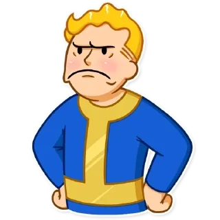 😠 emoji Фалаут Telegram sticker 16 of 34