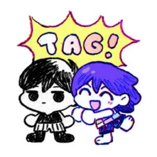 🤝 emoji Omori Telegram sticker 24 of 46