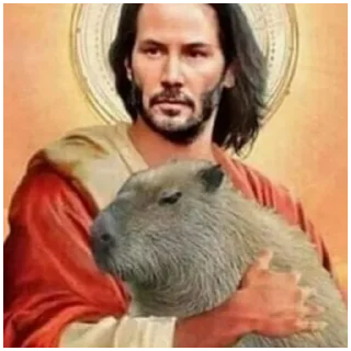 ✝ emoji capybara Telegram sticker 11 of 119
