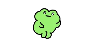 🐸 emoji frog. Telegram sticker 7 of 24