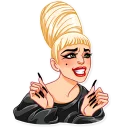 😁 emoji Lady Gaga Telegram sticker 14 of 30