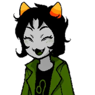 😊 emoji HOMESTUCK NEPETA Telegram sticker 18 of 24