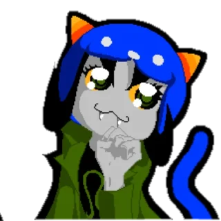🙂 emoji HOMESTUCK NEPETA Telegram sticker 14 of 24