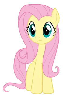 😐 emoji Fluttershy 2 | @MLP_AnimatedStickers Telegram sticker 12 of 107