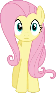 😐 emoji Fluttershy 2 | @MLP_AnimatedStickers Telegram sticker 9 of 107