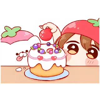 🥰 emoji Ичиго-чан Telegram sticker 9 of 32
