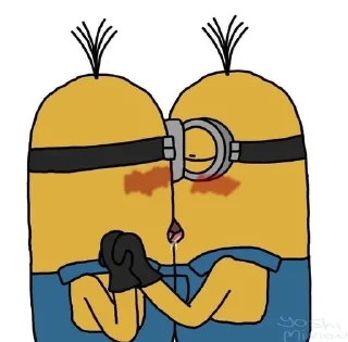 🤭 emoji minions by @hornytesy ! =)😶 Telegram sticker 13 of 60