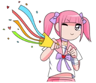 🎉 emoji Menhera chan @kiwiys Telegram sticker 9 of 25