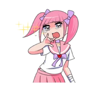 😢 emoji Menhera chan @kiwiys Telegram sticker 14 of 25