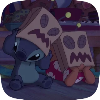 🌈 emoji @KRIKOLVIX 𔓕ᯟ Lilo & Stitch Telegram sticker 18 of 120