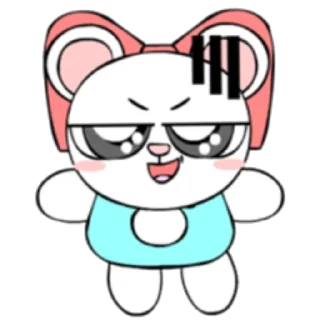 😓 emoji Rinny The Bear Telegram sticker 20 of 24