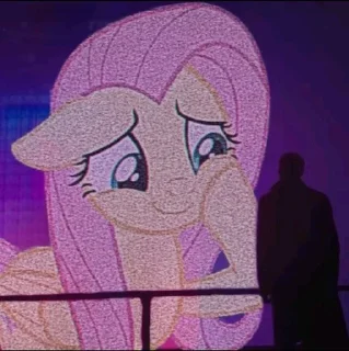 Sticker from Fluttershy is metalhead