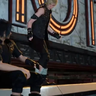 Sticker from Prompto is puppy!!!!!