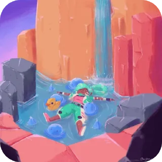 👍 emoji YOOOOO this is slime rancher : Telegram sticker 17 of 32