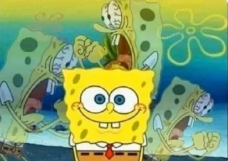 😊 emoji Cute SpongeBob💋🧽 Telegram sticker 12 of 68